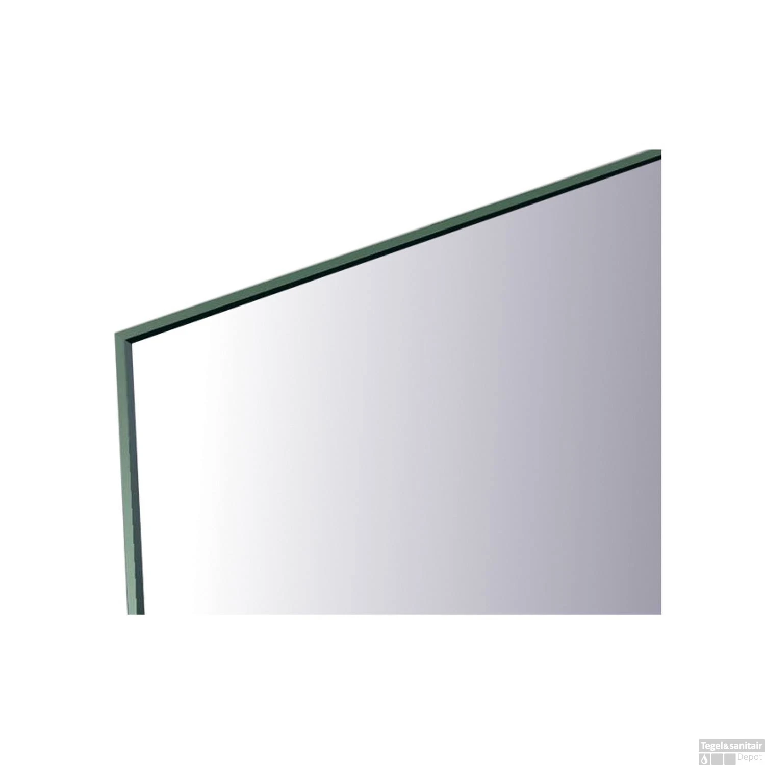 Spiegel Sanicare Q-mirrors 60 X 80 Cm Warm White LED Ambi Licht Onder PP Geslepen - Afbeelding 2
