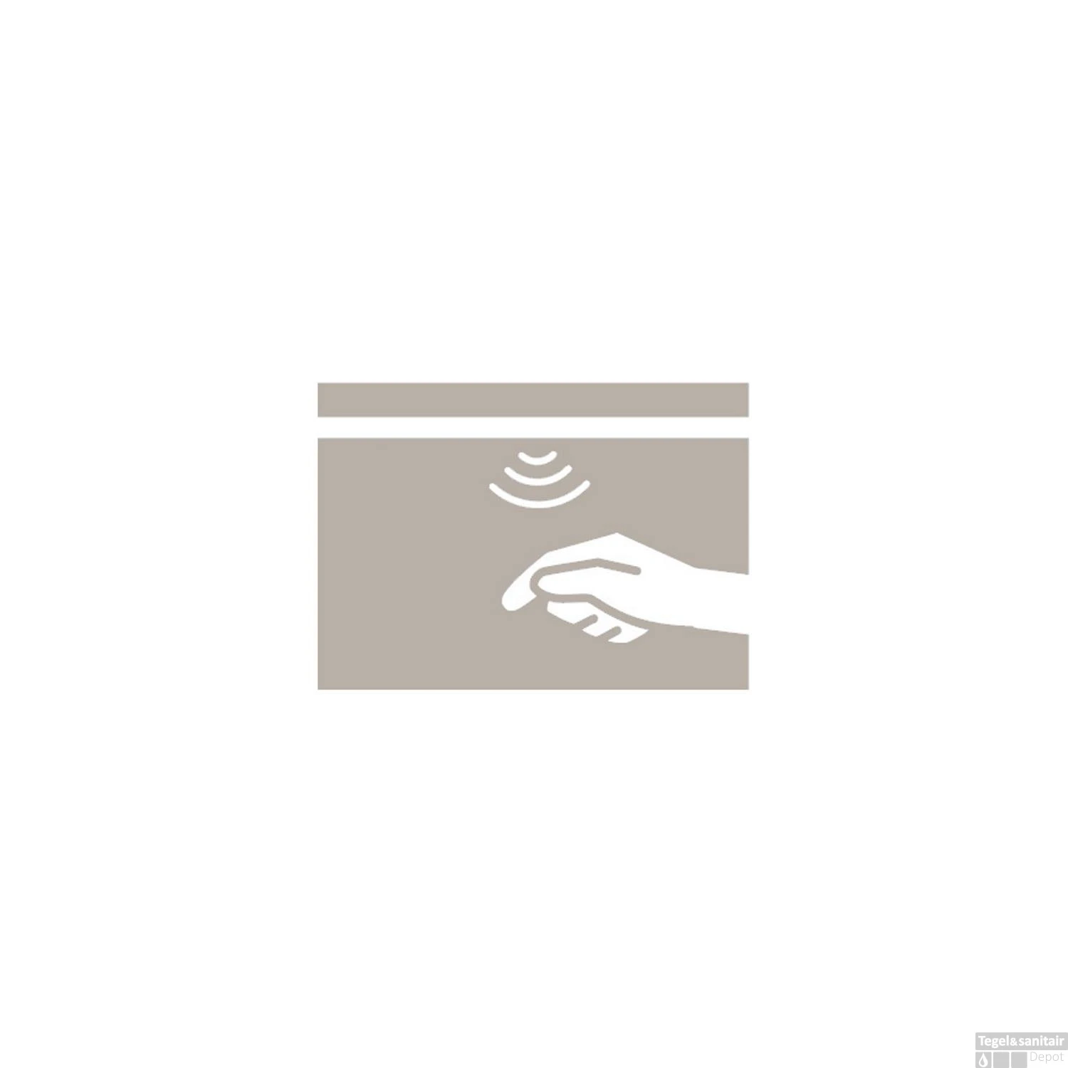 Spiegel Sanicare Q-mirrors 60 X 80 Cm Warm White LED Ambi Licht Onder PP Geslepen - Afbeelding 3