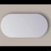 Spiegel Sanicare Q-Mirrors 70x120 Cm Ovaal/Rond Met Rondom LED Warm White Incl. Ophangmateriaal