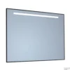 Spiegel Sanicare Q-Mirrors 75x70 Cm Vierkant Met Aan De Bovenkant LED Warm White, Omlijsting Chroom Incl. Ophangmateriaal