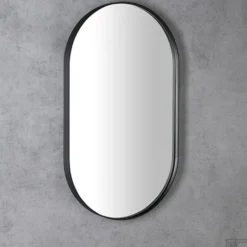 Spiegel Sapho Puno 40x70 Cm Framed Zwart