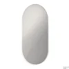 Spiegel SP20 Ovaal In Stalen Kader 60 Cm X 4 Cm X 120 Cm Mat Wit