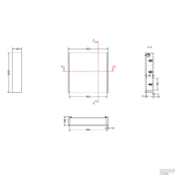 Badkamermeubel BWS Pepper Wastafel Porselein Incl Spiegelkast Met Kraangat 60x55x46 Cm Wit -Baden Luxe Verkoop spiegelkast 60 pepper tech 11