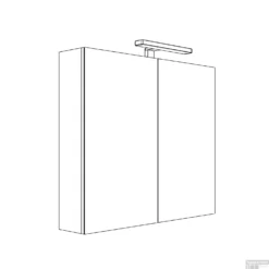 Spiegelkast Allibert Juno LED Verlichting 80x75.2x16cm Softclose Deuren Glans Wit -Baden Luxe Verkoop spiegelkast allibert juno led verlichting 80x75.2x16cm softclose deuren glans wit 823087 tech