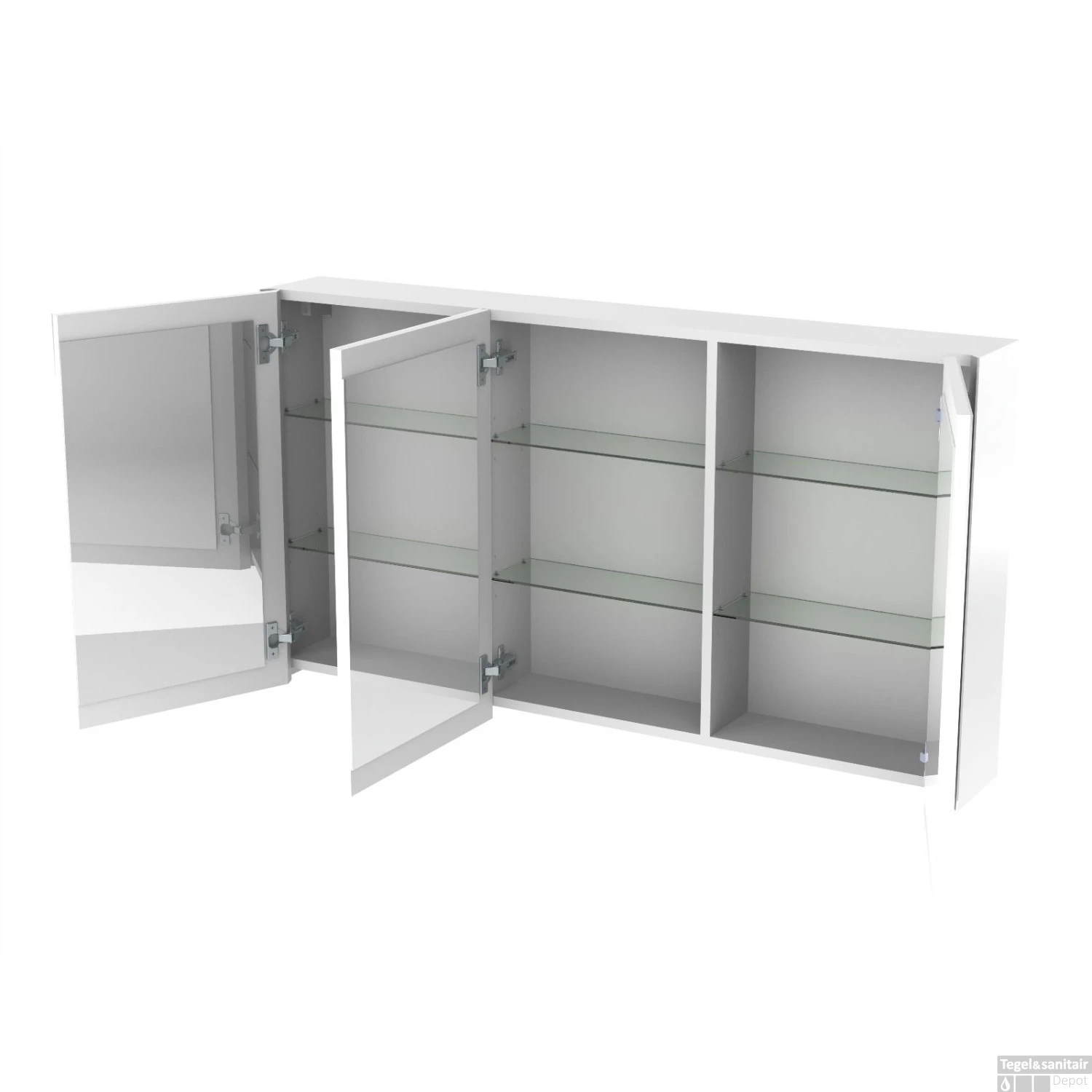 Spiegelkast Allibert Oslo 120 Cm Grijs 1 Spiegelkast Allibert Oslo 120 Cm Grijs