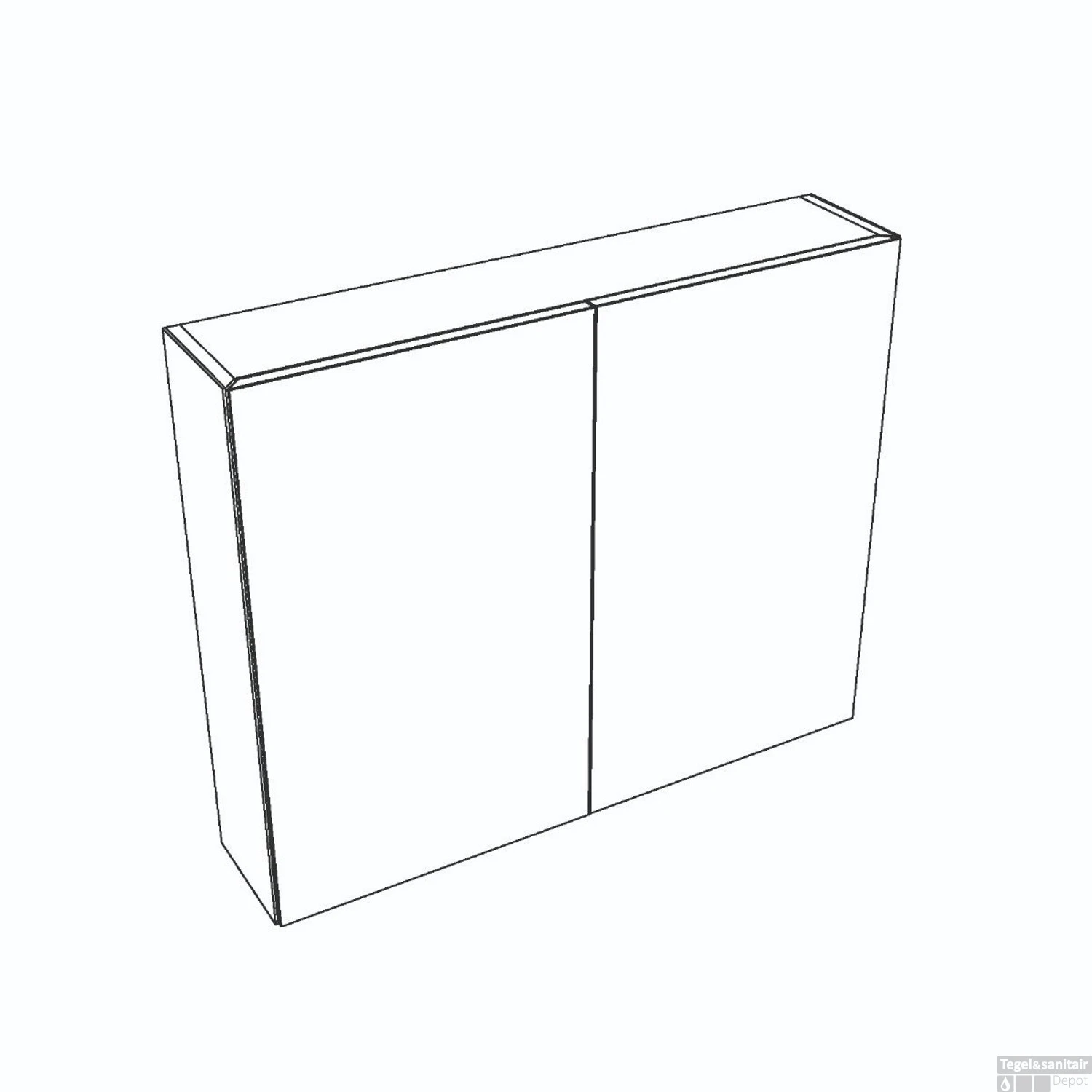 Spiegelkast Allibert Oslo 80 Cm Grijs 2 Spiegelkast Allibert Oslo 80 Cm Grijs - Afbeelding 2