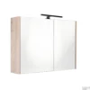 Spiegelkast Best Design Happy Halifax Incl. LED Verlichting 80x60 Cm Eiken
