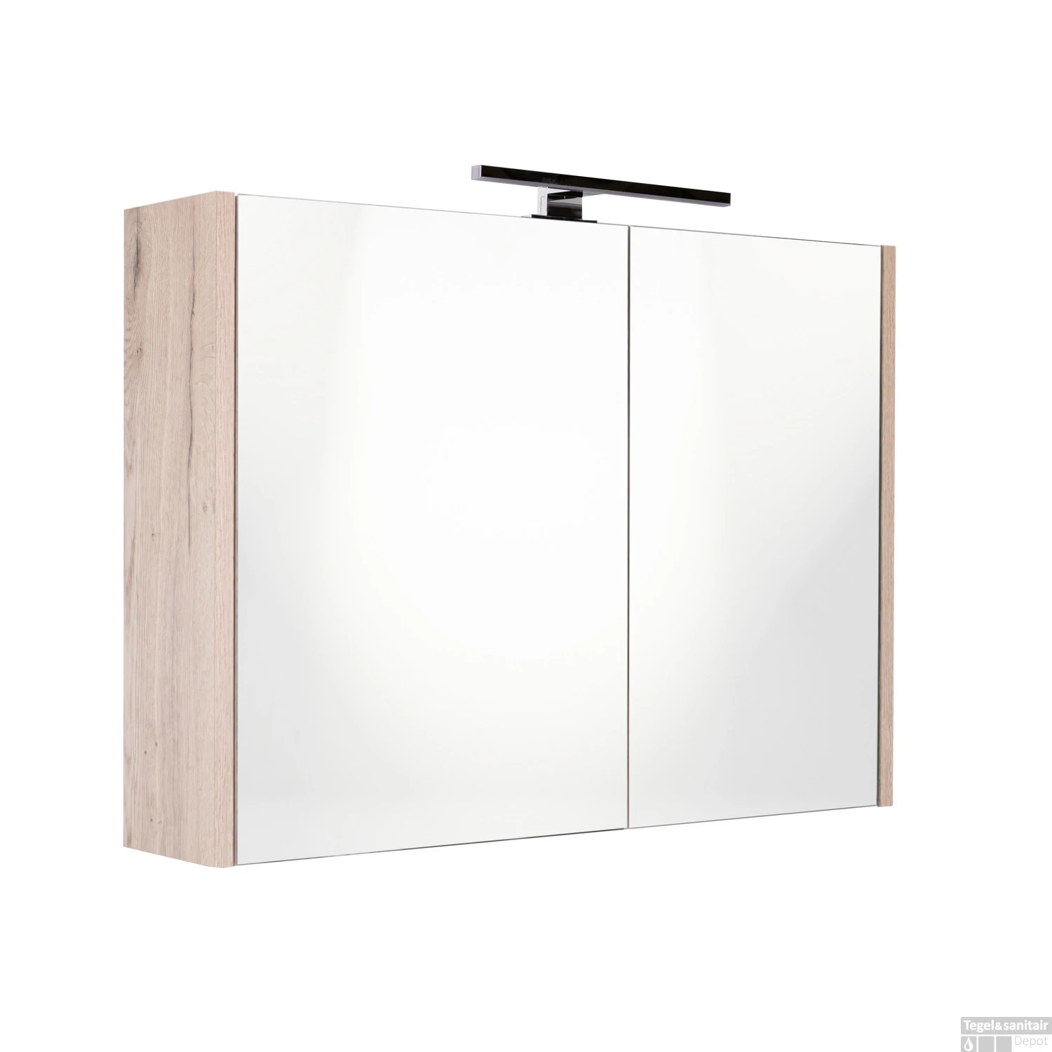 Spiegelkast Best Design Happy Halifax Incl. LED Verlichting 80x60 Cm Eiken 1 Spiegelkast Best Design Happy Halifax Incl. LED Verlichting 80x60 Cm Eiken