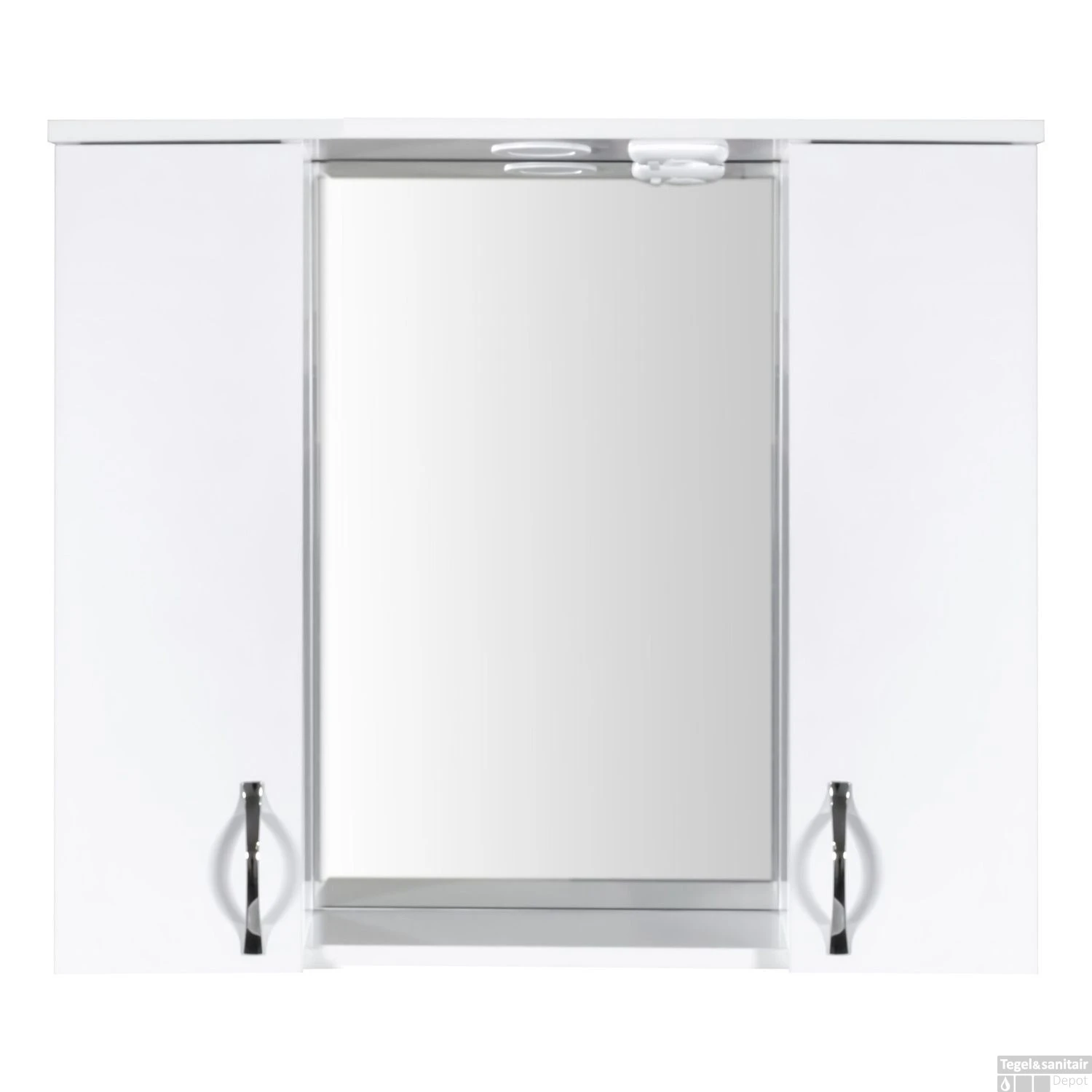 Spiegelkast Boss & Wessing Aleco 80 Cm Incl. Verlichting Wit 2 Spiegelkast Boss & Wessing Aleco 80 Cm Incl. Verlichting Wit - Afbeelding 2