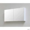 Spiegelkast BWS Salt 2 Deuren 100x60 Cm Incl. Planchetten Ice White