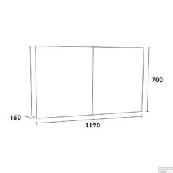 Spiegelkast Dual Exclusive Line 120cm Legno Viola -Baden Luxe Verkoop spiegelkast dual exclusive line 120cm tech 3