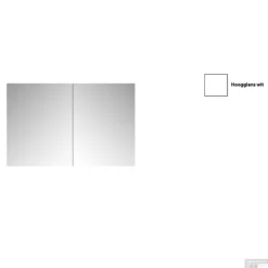 Spiegelkast Sanicare Qlassics 100 Cm 2 Deuren Hoogglans Wit 12 Spiegelkast Sanicare Qlassics 100 Cm 2 Deuren Hoogglans Wit -Baden Luxe Verkoop spiegelkast sanicare qlassics 100 cm 2 deuren hoogglans wit detail