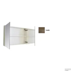 Spiegelkast Sanicare Qlassics 120 Cm 2 Deuren Truffel-Eiken -Baden Luxe Verkoop spiegelkast sanicare qlassics 120 cm 2 deuren truffel eiken detail