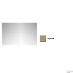 Spiegelkast Sanicare Qlassics 70 Cm 2 Deuren Grey-Wood -Baden Luxe Verkoop spiegelkast sanicare qlassics 70 cm 2 deuren grey wood detail