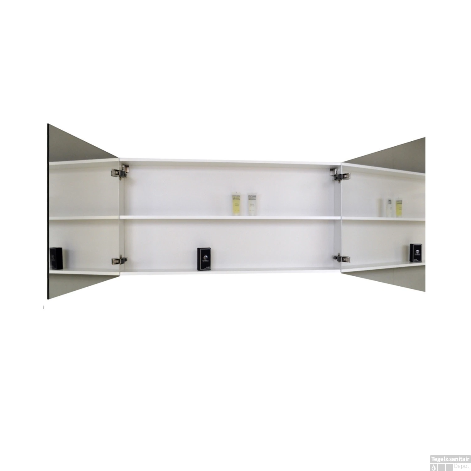 Spiegelkast Sanicare Qlassics 90 Cm 2 Deuren Zijdeglans Wit 2 Spiegelkast Sanicare Qlassics 90 Cm 2 Deuren Zijdeglans Wit - Afbeelding 2