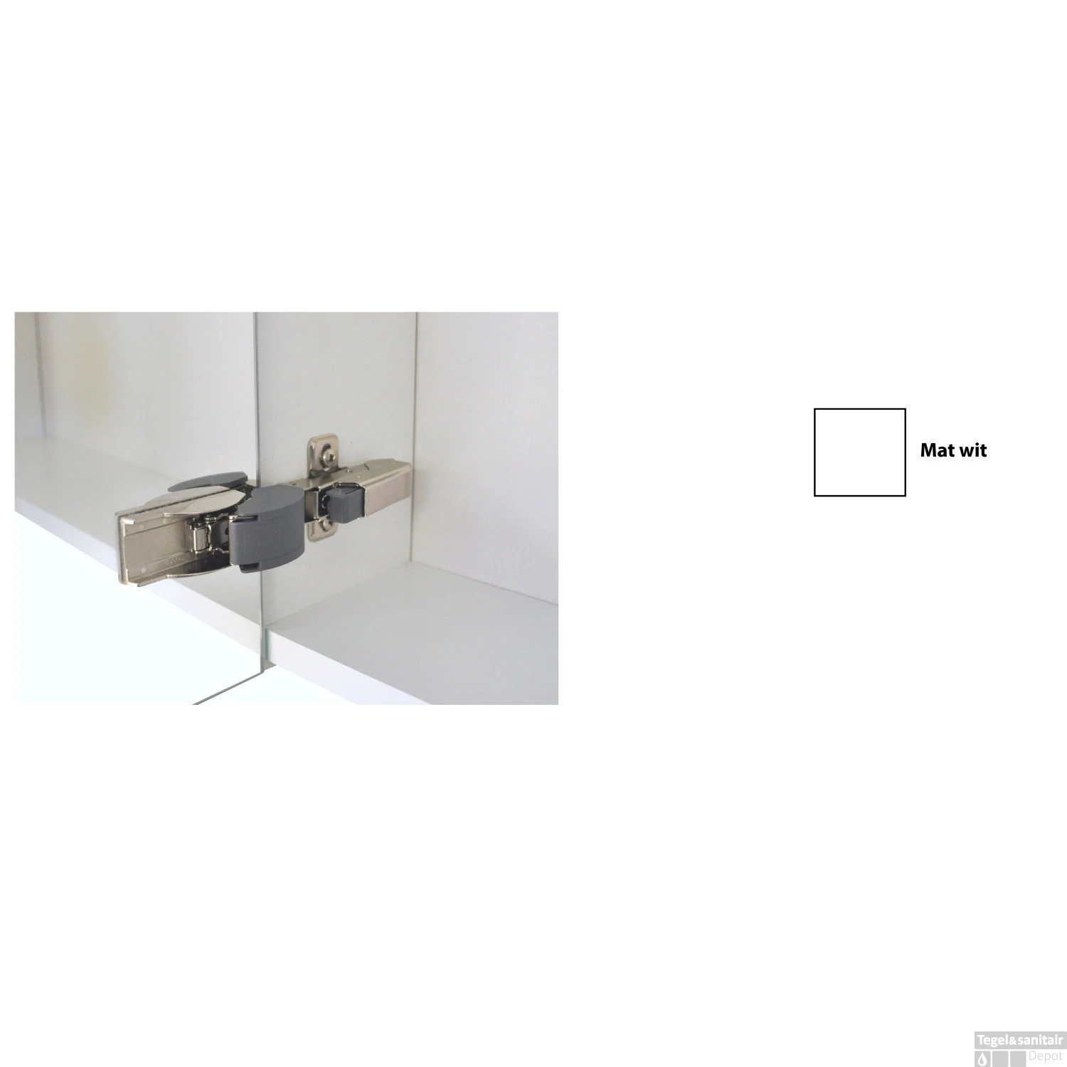 Spiegelkast Sanicare Qlassics 90 Cm 2 Deuren Zijdeglans Wit 6 Spiegelkast Sanicare Qlassics 90 Cm 2 Deuren Zijdeglans Wit - Afbeelding 6