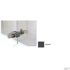 Spiegelkast Sanicare Qlassics Ambiance 100 Cm 2 Deuren Antraciet -Baden Luxe Verkoop spiegelkast sanicare qlassics ambiance 100 cm 2 deuren antraciet detail2