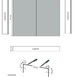 Spiegelkast Sanicare Qlassics Ambiance 100 Cm 2 Deuren Grey-Wood -Baden Luxe Verkoop spiegelkast sanicare qlassics ambiance 100 cm 2 deuren grey wood tech