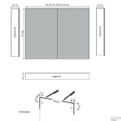 Spiegelkast Sanicare Qlassics Ambiance 100 Cm 2 Deuren Schots-Eiken -Baden Luxe Verkoop spiegelkast sanicare qlassics ambiance 100 cm 2 deuren schots eiken tech