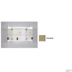 Spiegelkast Sanicare Qlassics Ambiance 120 Cm 2 Deuren Grey-Wood -Baden Luxe Verkoop spiegelkast sanicare qlassics ambiance 120 cm 2 deuren grey wood detail1