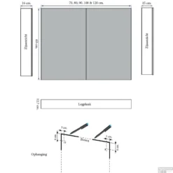 Spiegelkast Sanicare Qlassics Ambiance 120 Cm 2 Spiegeldeuren Belluno Eiken -Baden Luxe Verkoop spiegelkast sanicare qlassics ambiance 120 cm 2 spiegeldeuren belluno eiken tech