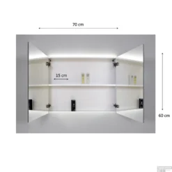 Spiegelkast Sanicare Qlassics Ambiance 70 Cm 2 Deuren Antraciet 15 Spiegelkast Sanicare Qlassics Ambiance 70 Cm 2 Deuren Antraciet -Baden Luxe Verkoop spiegelkast sanicare qlassics ambiance 70 cm 2 deuren tech 4