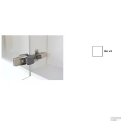 Spiegelkast Sanicare Qlassics Ambiance 70 Cm 2 Deuren Zijdeglans Wit -Baden Luxe Verkoop spiegelkast sanicare qlassics ambiance 70 cm 2 deuren zijdeglans wit detail2