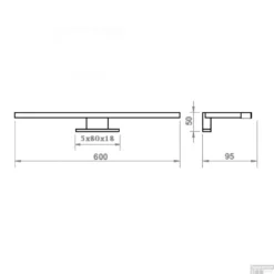 Spiegelverlichting Sanicare LED Anna 60 Cm Goud 5 Spiegelverlichting Sanicare LED Anna 60 Cm Goud -Baden Luxe Verkoop spiegelverlichting sanicare led anna 60 cm goud tech