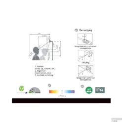 Spiegelverlichting Sanicare LED Veronica 3 Watt 30 Cm Chroom -Baden Luxe Verkoop spiegelverlichting sanicare veronica 30 cm tech