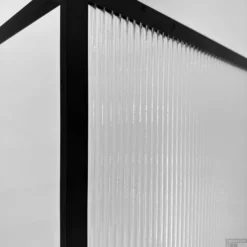 Wiesbaden Douchewand Square Ribbelglas Helder | Mat Zwart | Inloopdouche (Alle Maten) -Baden Luxe Verkoop square inloopdouche geribbeld helder glas mat zwart alle maten 3