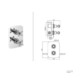 Douchekraan Inbouw Sapho Sassari Thermostatisch Afbouwdeel 1-weg Chroom (incl. Inbouwdeel) -Baden Luxe Verkoop sr391 douchekraan inbouw sapho sassari thermostatisch afbouwdeel 1 weg chroom incl. inbouwdeel 2