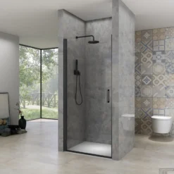 Nisdeur Van Rijn ST02 Draaideur 100x200 Cm 6 Mm Zwart