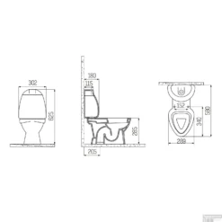 Staand Kindertoilet Boss & Wessing Flower Achter Onder Aansluiting (Exclusief Zitting) -Baden Luxe Verkoop staand kindertoilet creavit flower achter aansluiting exclusief zitting tech