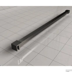 BWS Inloopdouche Pro Line Middenband 100x200 8mm Nano Coating Mat Zwart Profiel En Stang 8 BWS Inloopdouche Pro Line Middenband 100x200 8mm Nano Coating Mat Zwart Profiel En Stang -Baden Luxe Verkoop stabilisatiestang mat zwart 1 4