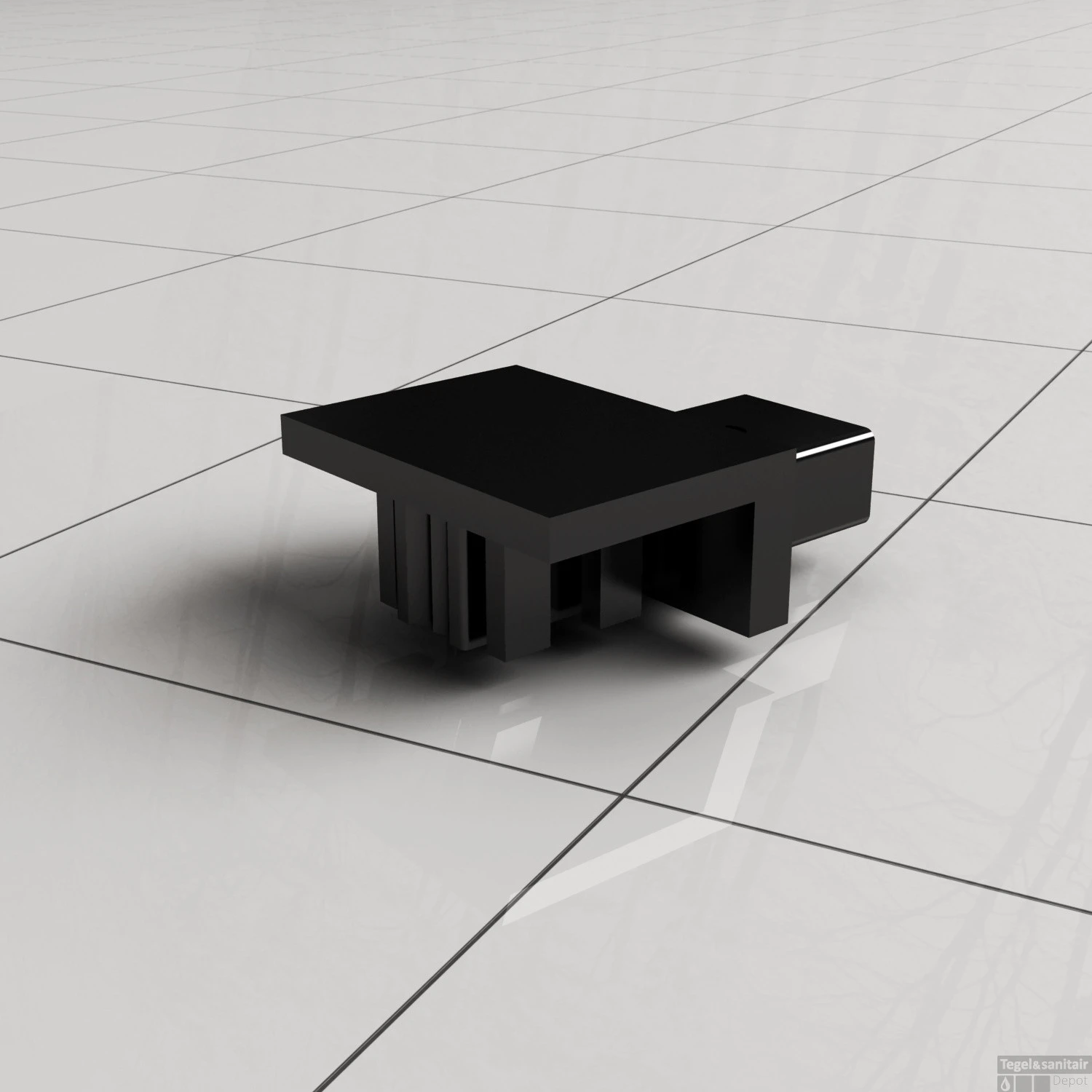 Stabilisatiestang Voor Inloopdouche Wiesbaden Horizon 120 Cm Mat Zwart - Afbeelding 4