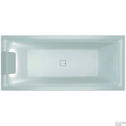 Ligbad Riho Still Square Met LED En Hoofdsteun 170x75 Cm Acryl Wit (Links)