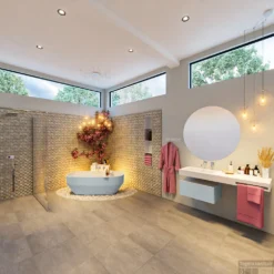 STONE Vrijstaand Bad 170x75cm Kleur Clay / Talc -Baden Luxe Verkoop stone 2 00006