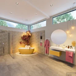 STONE Vrijstaand Bad 170x75cm Kleur Ocher / Talc -Baden Luxe Verkoop stone 2 00014