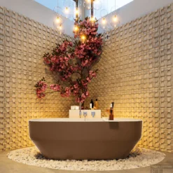 STONE Vrijstaand Bad 170x75cm Kleur Rust / Talc -Baden Luxe Verkoop stone 3 00011