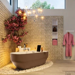 STONE Vrijstaand Bad 170x75cm Kleur Rust / Talc -Baden Luxe Verkoop stone 4 00011