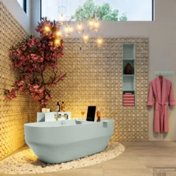 STONE Vrijstaand Bad 170x75cm Kleur Greey / Greey -Baden Luxe Verkoop stone 4 00018