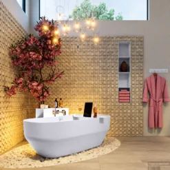 STONE Vrijstaand Bad 170x75cm Kleur Cale / Cale -Baden Luxe Verkoop stone 4 00021