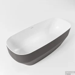 STONE Vrijstaand Bad 170x75cm Kleur Dark Grey / Talc