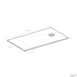 Douchebak Composiet Betonlook Concrete (In Meerdere Maten En Kleuren Beschikbaar) -Baden Luxe Verkoop strconcreteset shop