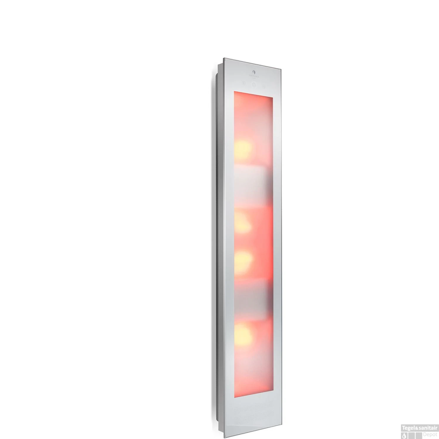 Sunshower Combi White UV En Infrarood Opbouwapparaat 29x144x22.8 Cm Aluminium Wit