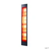 Sunshower Deluxe Black UV En Infrarood Inbouwapparaat 32x187x16 Cm Aluminium Zwart