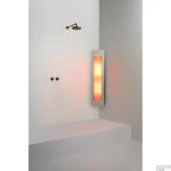 Sunshower One M Round Infrarood 140x33 Cm Inbouw - Opbouw Vlak Of Hoek Sand White -Baden Luxe Verkoop sunshower onelpus m sand white hoek ir geheel