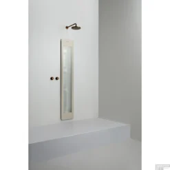 Sunshower One L Round Infrarood 185x33 Cm Inbouw - Opbouw Vlak Of Hoek Sand White -Baden Luxe Verkoop sunshower oneplus l sand inbouw uit geheel