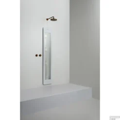 Sunshower Plus L Round Infrarood En UV-licht 185x33 Cm Inbouw - Opbouw Vlak Of Hoek White -Baden Luxe Verkoop sunshower oneplus l white inbouw uit geheel 2