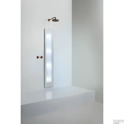 Sunshower Plus L Round Infrarood En UV-licht 185x33 Cm Inbouw - Opbouw Vlak Of Hoek White -Baden Luxe Verkoop sunshower oneplus l white inbouw uv geheel 2